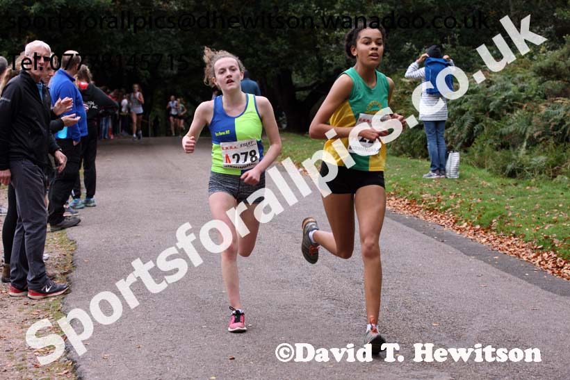 Girls under-15s ERRA Road Relays, Sutton Coldifield, Birmingham. Photo: David T. Hewitson/Sports for All Pics